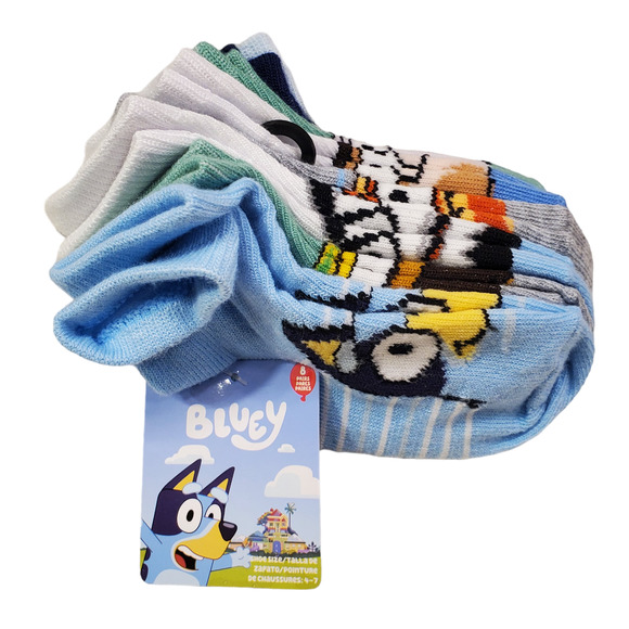 Bluey Accessories Bluey Socks 8 Pack Of Bluey Socks Bingo Rusty